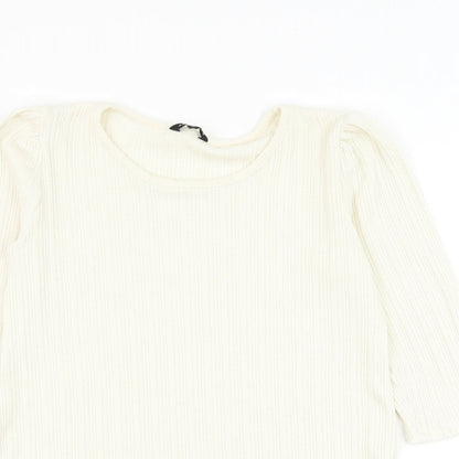 Womens UK Size 12 Peacocks White Pullover Jumper