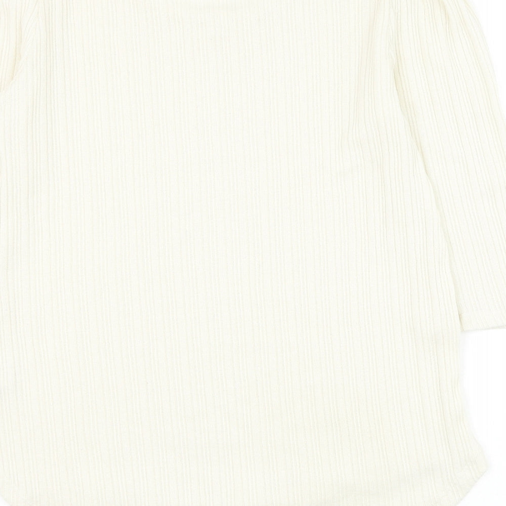 Womens UK Size 12 Peacocks White Pullover Jumper
