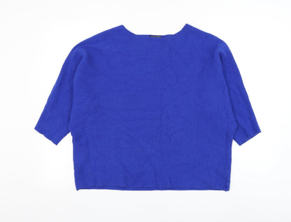 Womens UK Size L Viz A Viz Blue Pullover Jumper