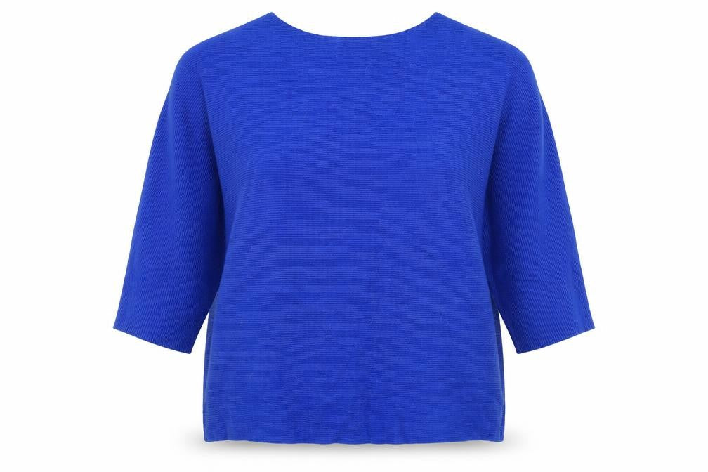Womens UK Size L Viz A Viz Blue Pullover Jumper