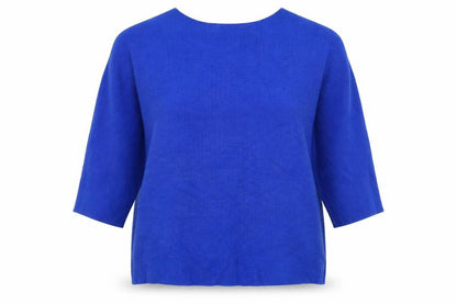 Womens UK Size L Viz A Viz Blue Pullover Jumper