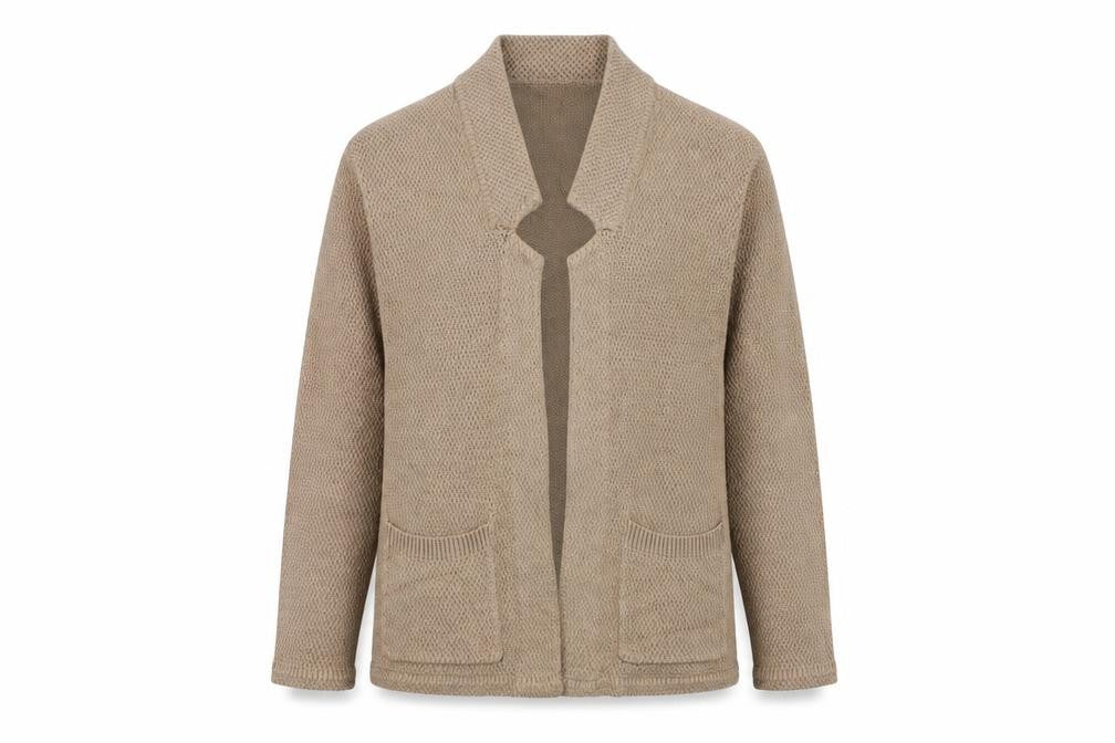 Womens UK Size 2 Marble Brown Cardigan Jumper