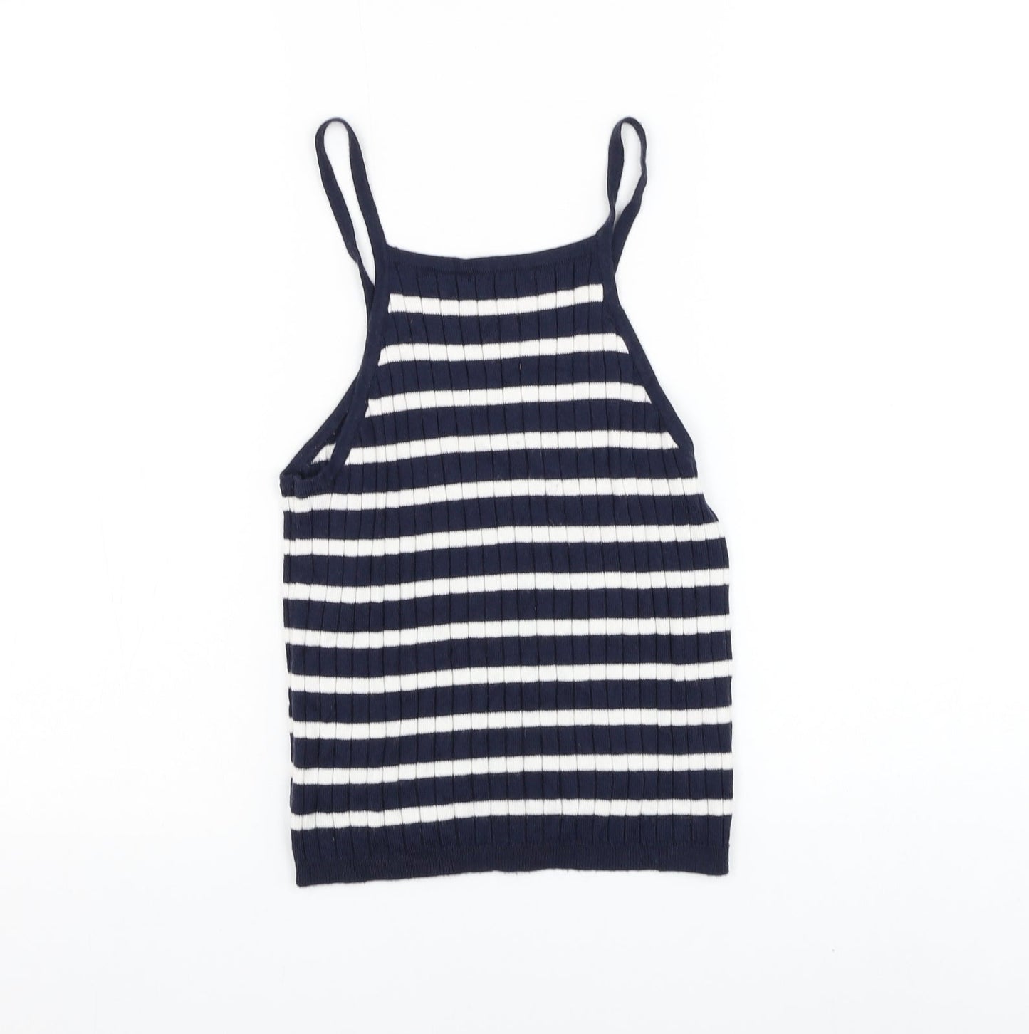 Womens UK Size S Preworn Blue Basic Tank