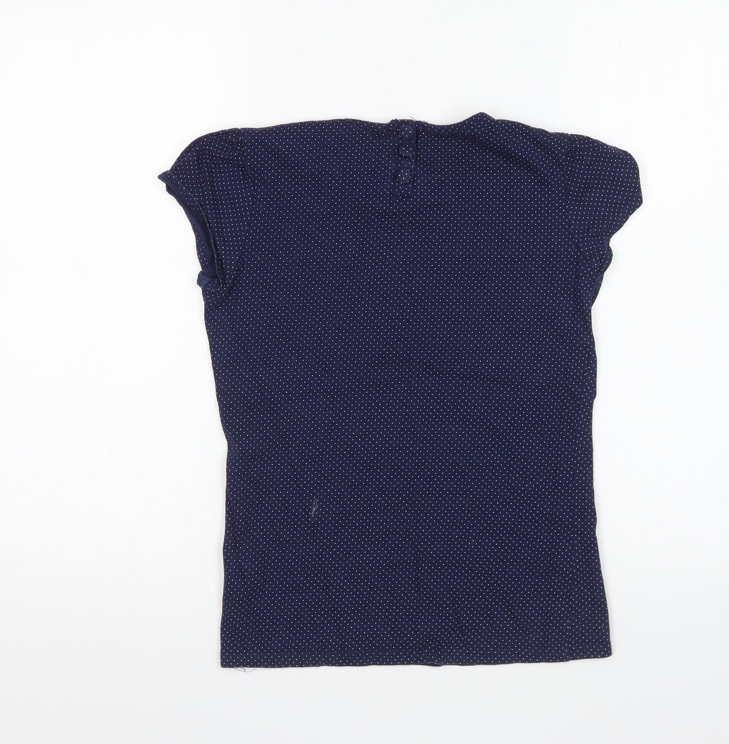 Womens UK Size 8 Topshop Blue Basic T-Shirt