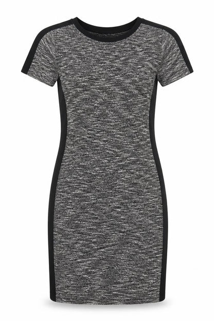 Avenue Womens Grey Polyester Pencil Dress Size 8 Round Neck Pullover