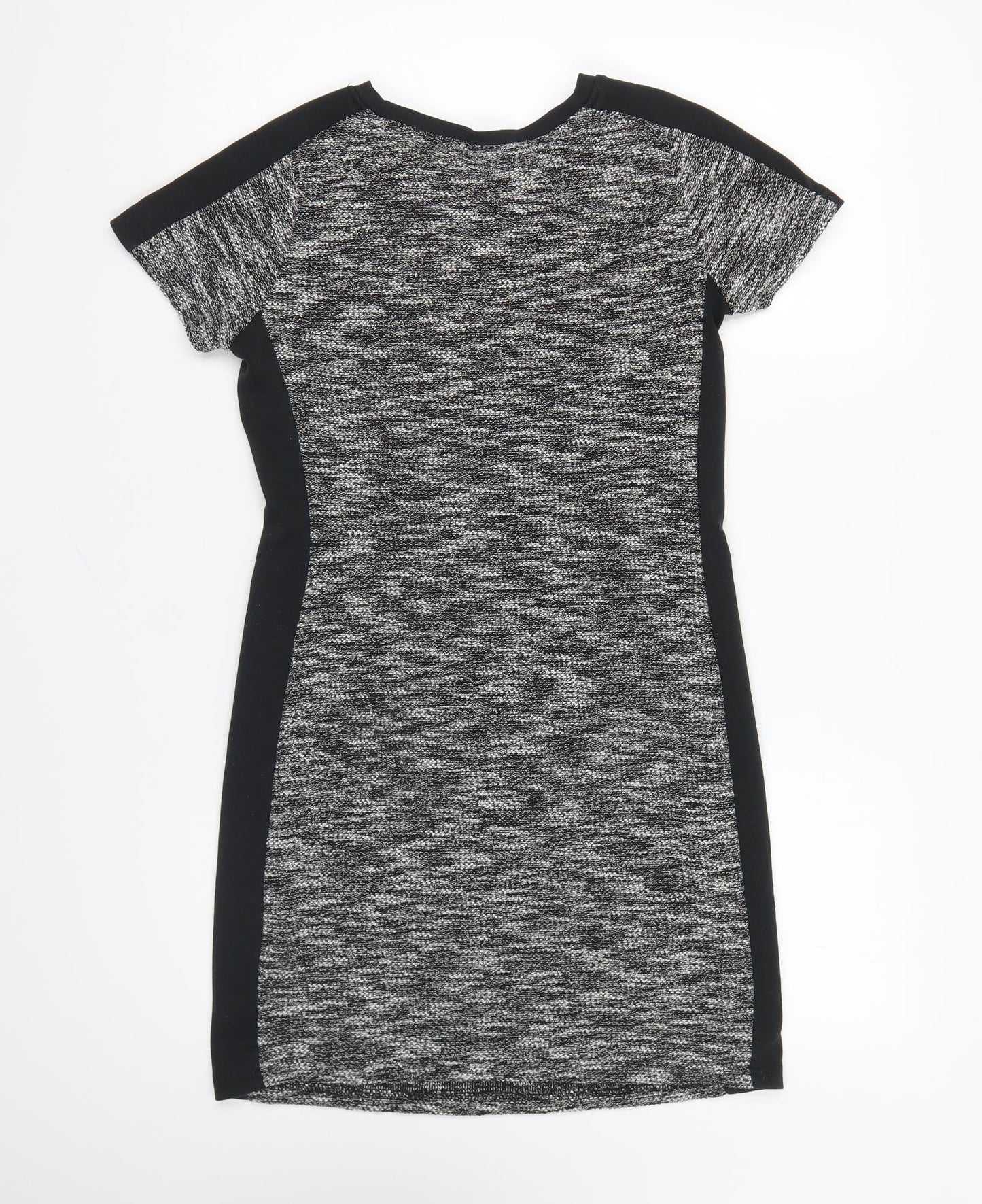 Avenue Womens Grey Polyester Pencil Dress Size 8 Round Neck Pullover