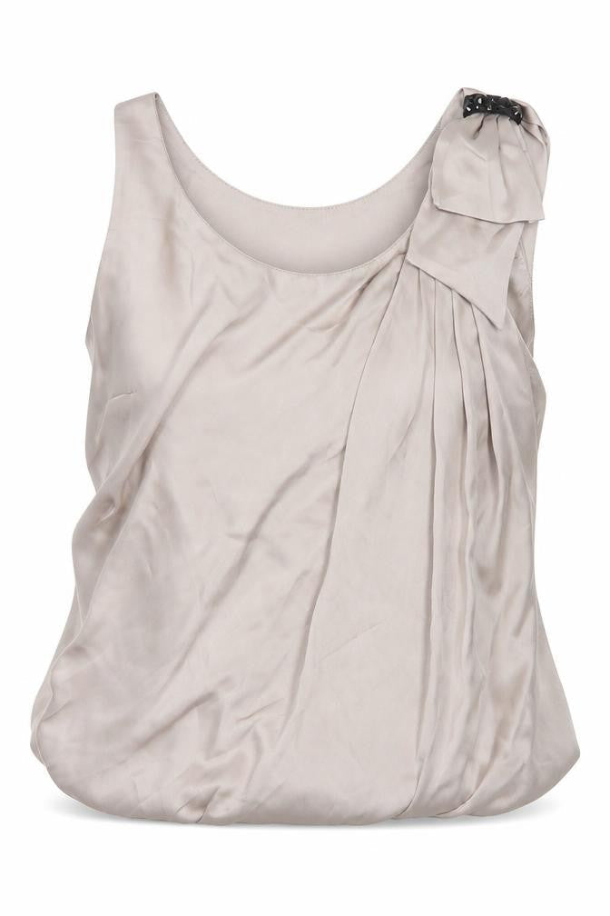 Womens UK Size 6 H&M Silver Basic Blouse