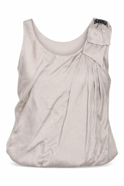 Womens UK Size 6 H&M Silver Basic Blouse
