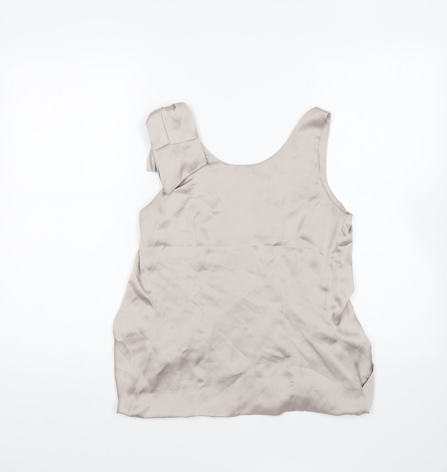 Womens UK Size 6 H&M Silver Basic Blouse