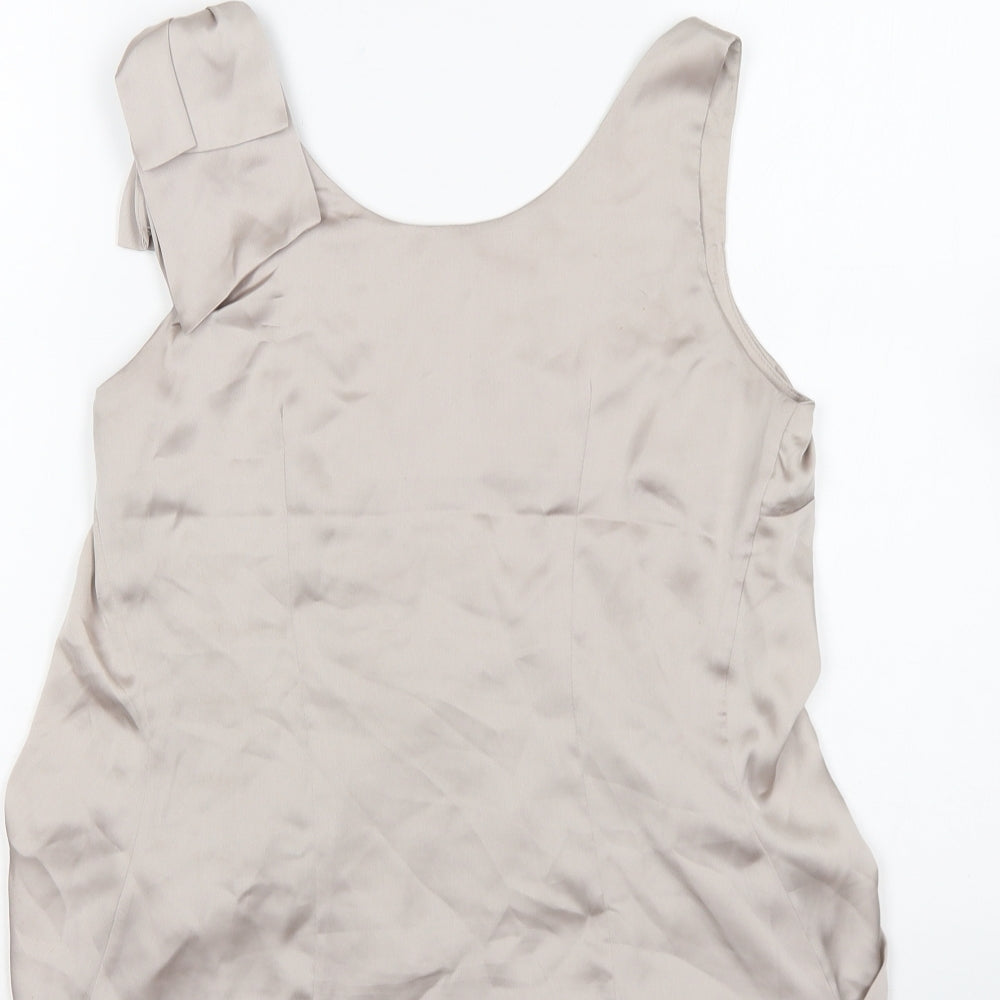 Womens UK Size 6 H&M Silver Basic Blouse