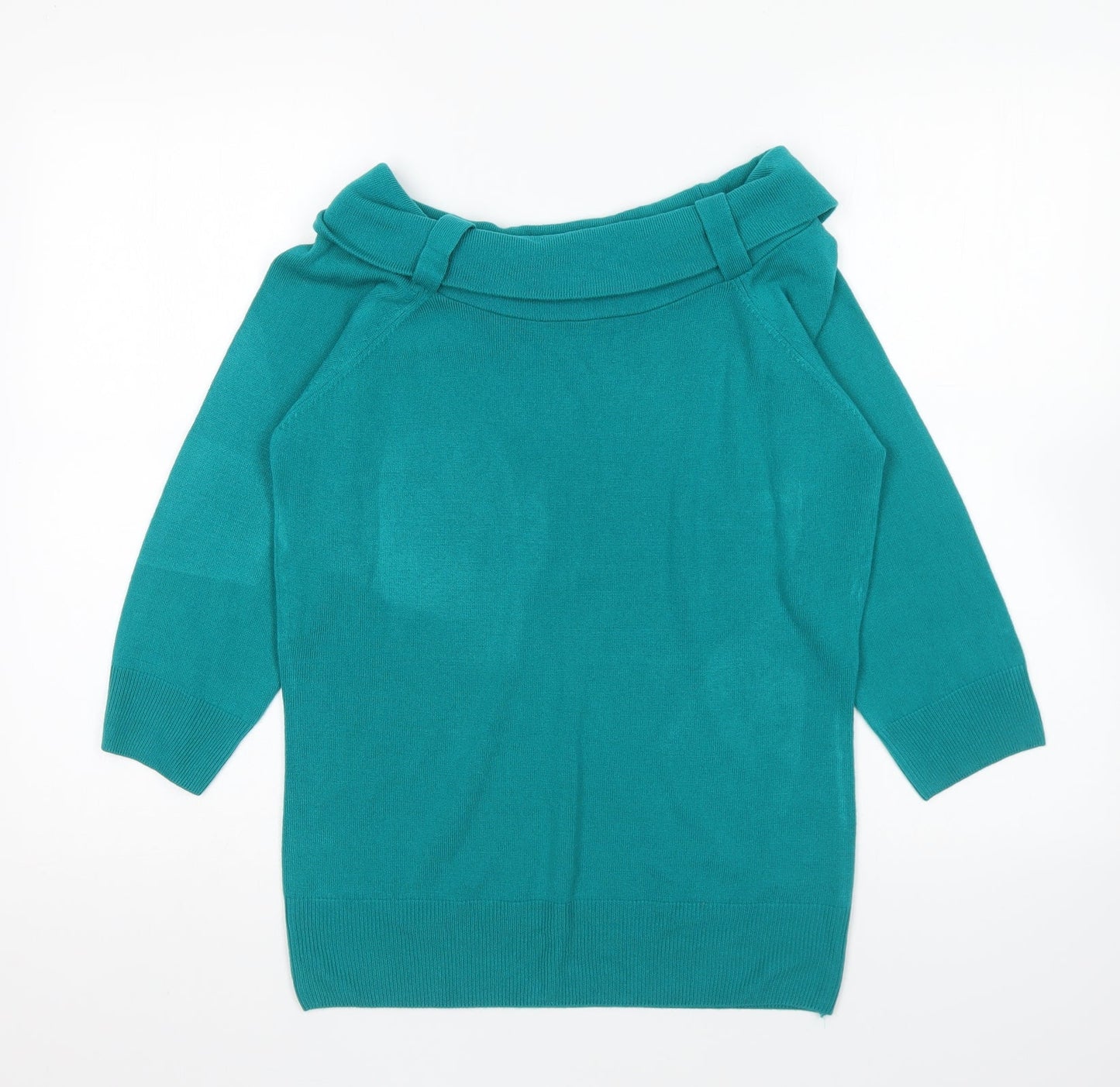 Womens UK Size 14 Marks and Spencer Green Pullover Jumper