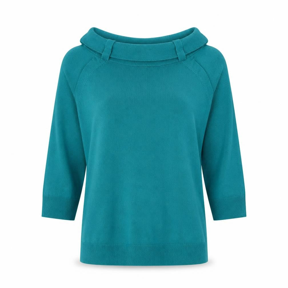 Womens UK Size 14 Marks and Spencer Green Pullover Jumper