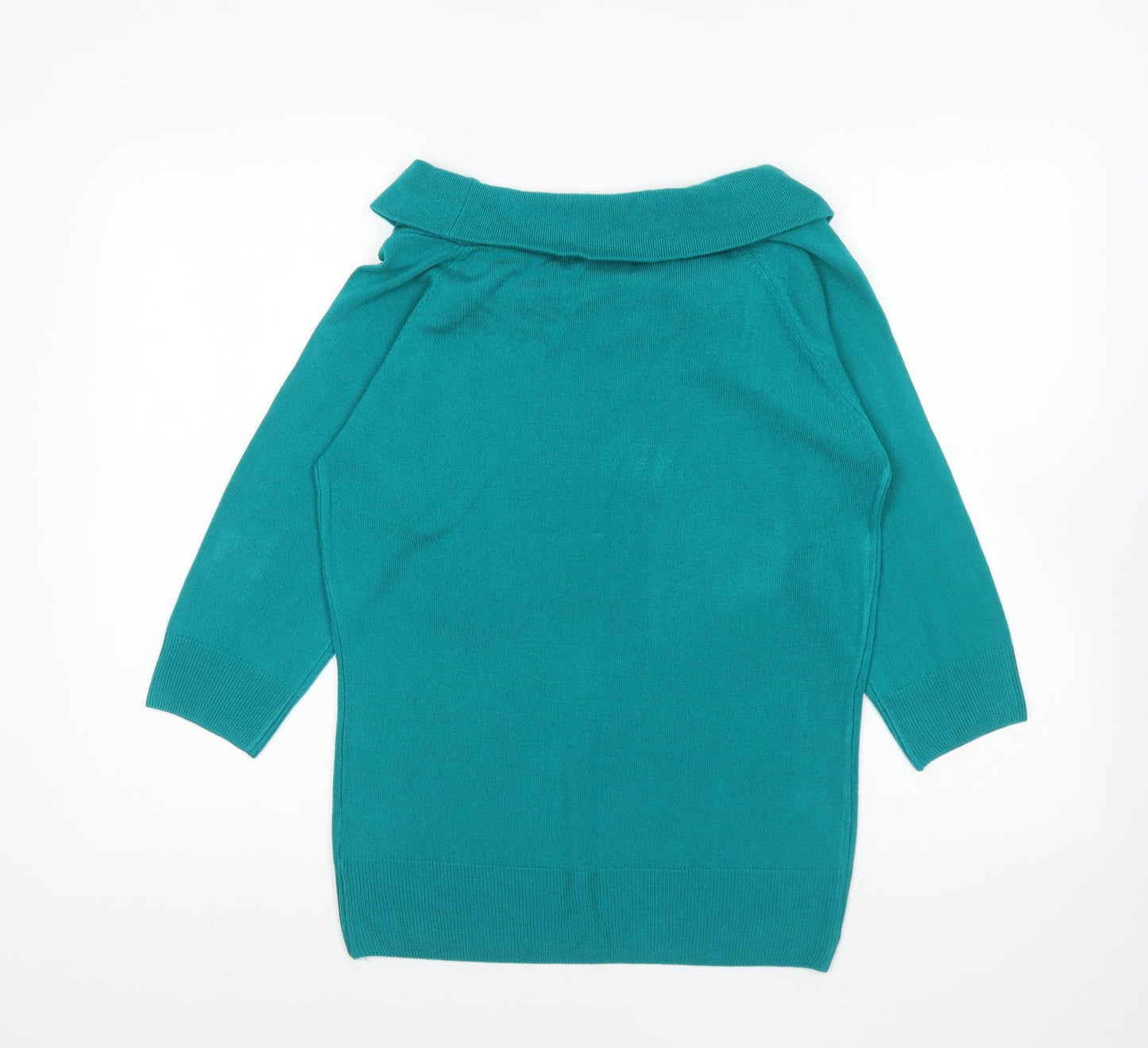 Womens UK Size 14 Marks and Spencer Green Pullover Jumper