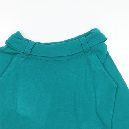 Womens UK Size 14 Marks and Spencer Green Pullover Jumper