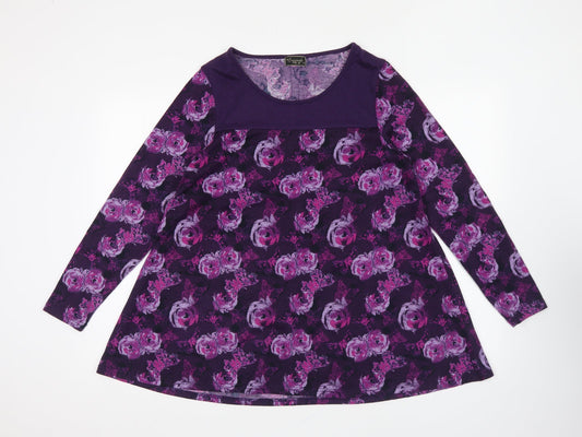 Womens UK Size 14 Originals Purple Pullover Jumper
