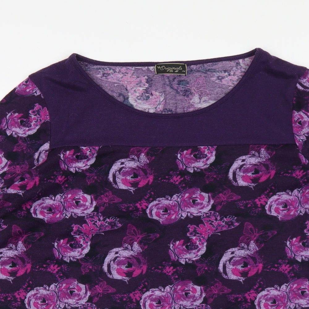 Womens UK Size 14 Originals Purple Pullover Jumper