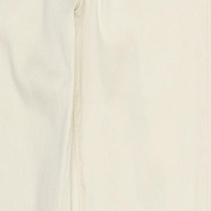 Denim & Co. Womens Ivory Cotton Skinny Jeans Size 10 L27 in Regular Button