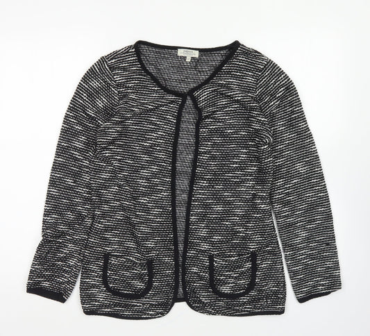 Papaya Womens Black Jacket Blazer Size 12 Hook & Eye