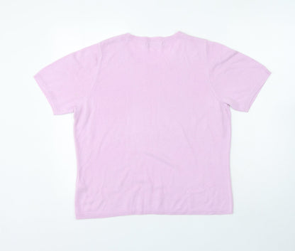Marks and Spencer Womens Purple Acrylic Top Nightshirt Size 16