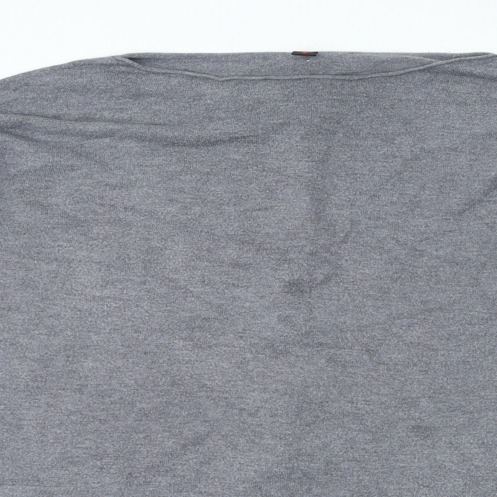Womens UK Size L Preworn Grey Basic T-Shirt