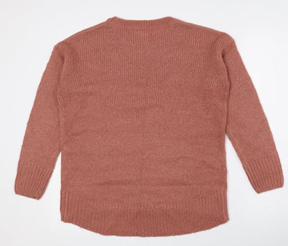 Womens UK Size S New Look Pink Pullover Jumper