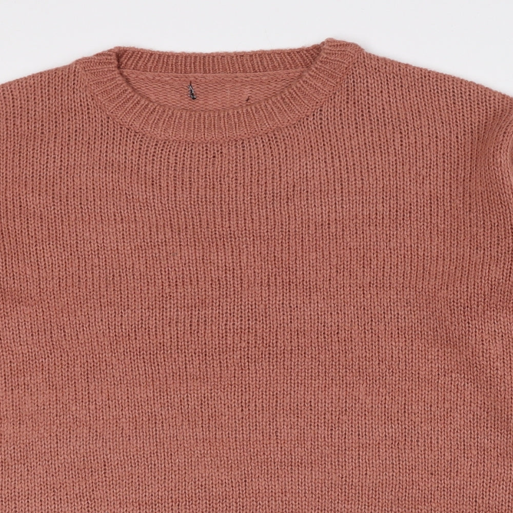 Womens UK Size S New Look Pink Pullover Jumper
