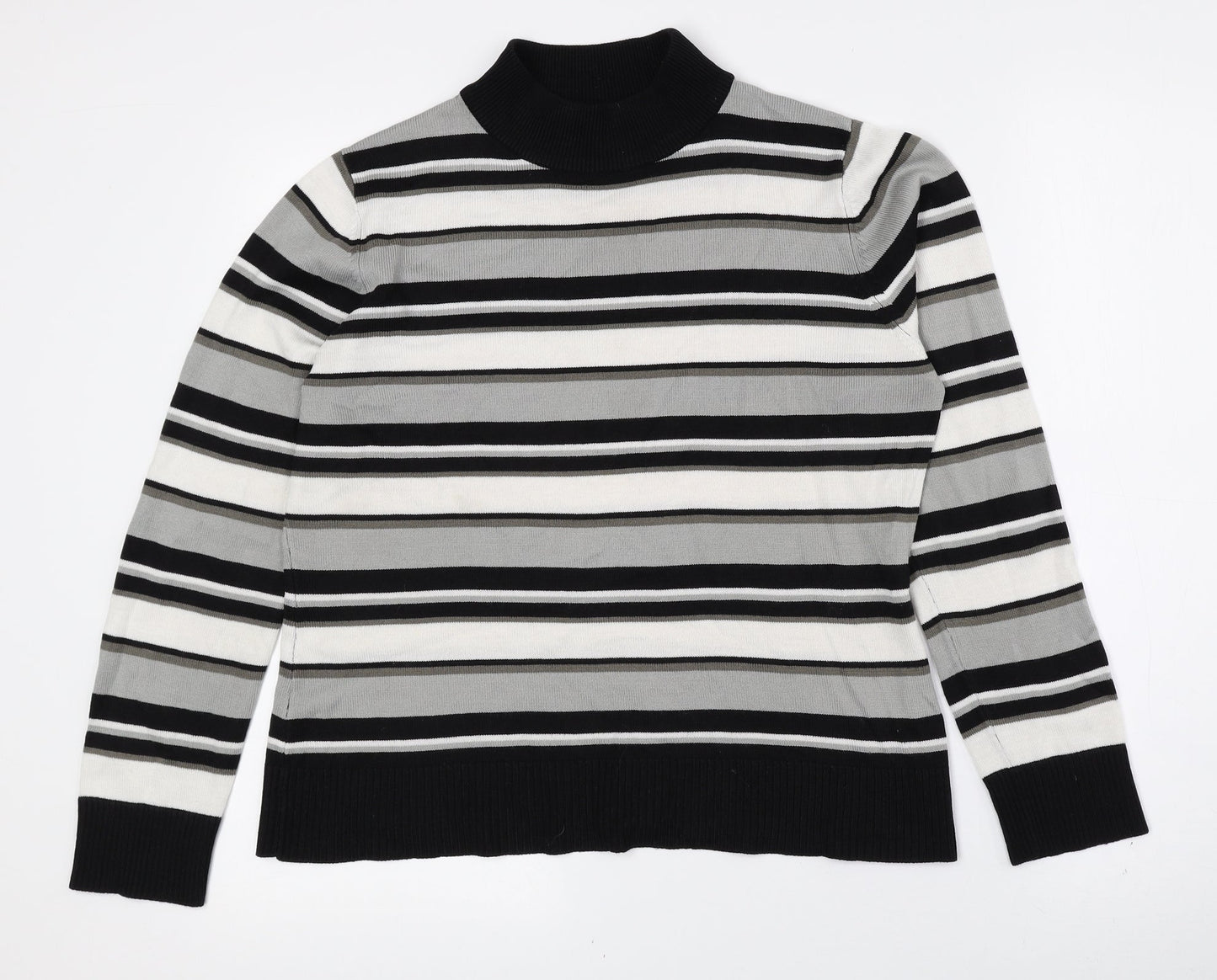 Womens UK Size 14 Pure & Natural Multicoloured Pullover Jumper