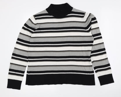Womens UK Size 14 Pure & Natural Multicoloured Pullover Jumper