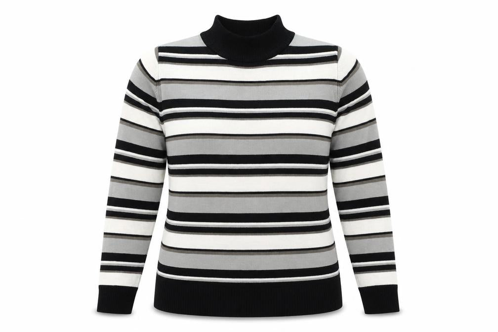 Womens UK Size 14 Pure & Natural Multicoloured Pullover Jumper