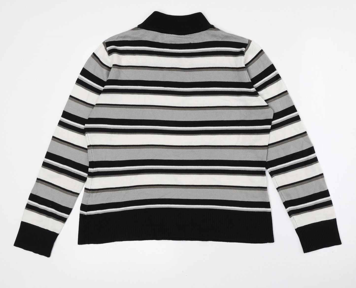 Womens UK Size 14 Pure & Natural Multicoloured Pullover Jumper