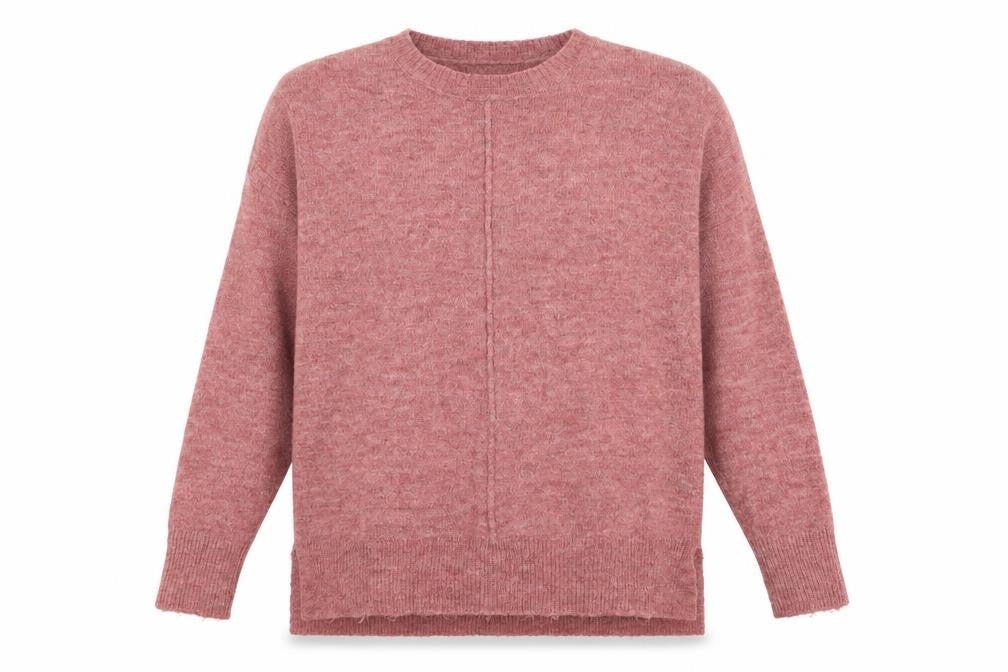Womens UK Size S Papaya Pink Pullover Jumper