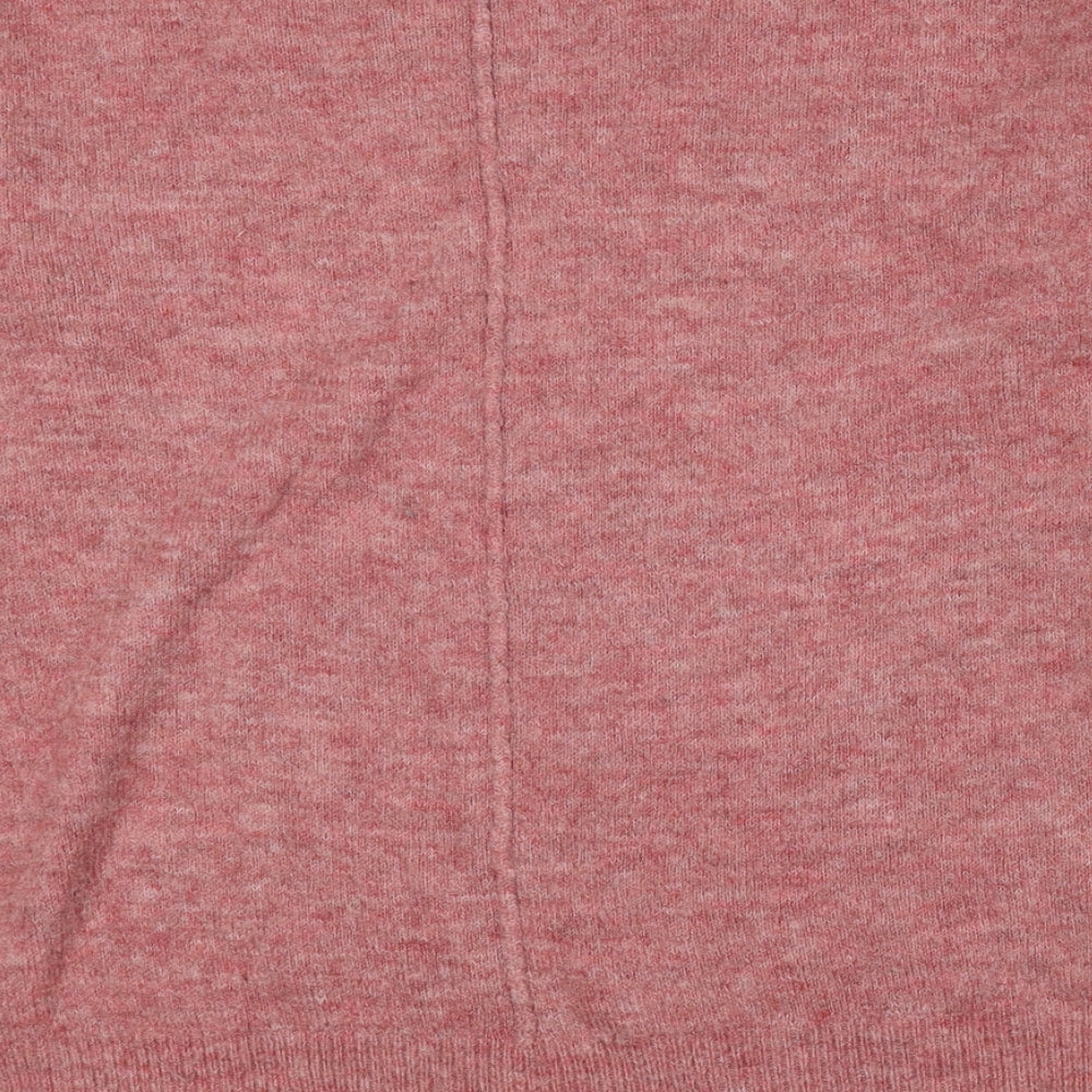 Womens UK Size S Papaya Pink Pullover Jumper