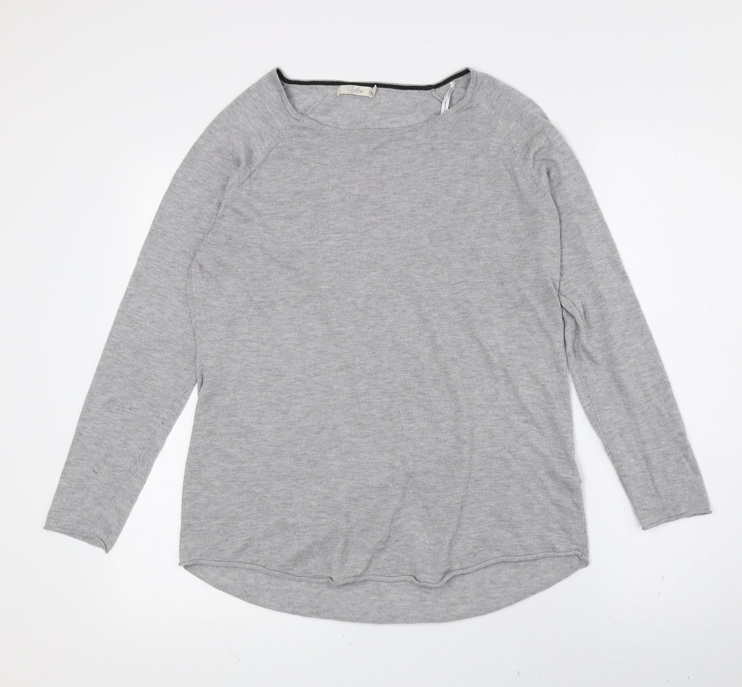 Womens UK Size 10 Onfire Grey Basic T-Shirt