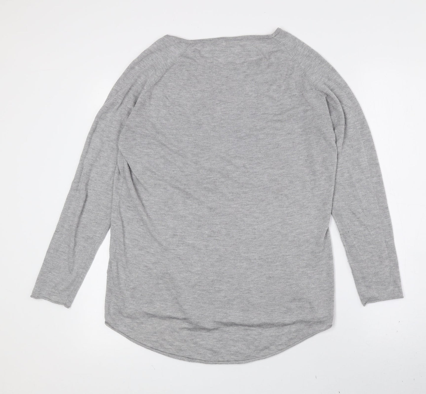 Womens UK Size 10 Onfire Grey Basic T-Shirt