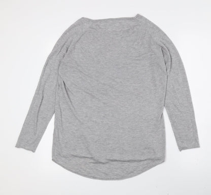 Womens UK Size 10 Onfire Grey Basic T-Shirt