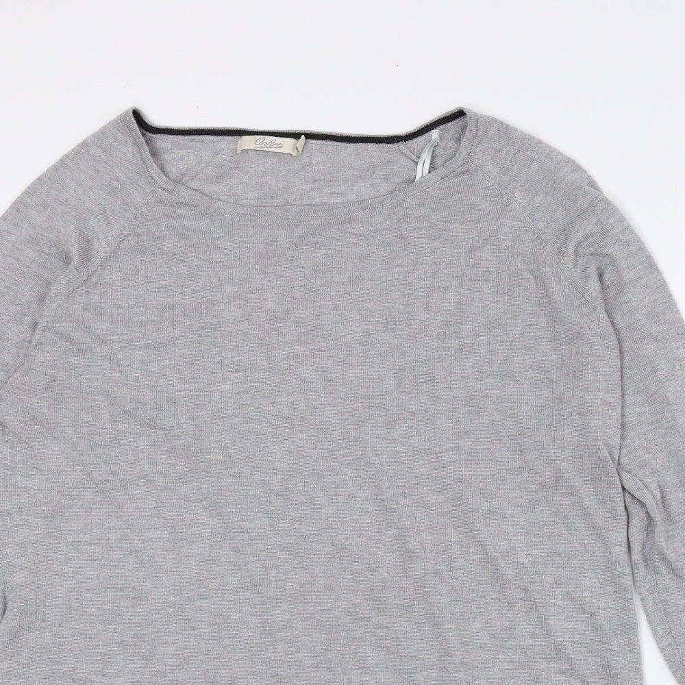 Womens UK Size 10 Onfire Grey Basic T-Shirt