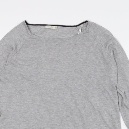 Womens UK Size 10 Onfire Grey Basic T-Shirt
