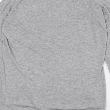 Womens UK Size 10 Onfire Grey Basic T-Shirt
