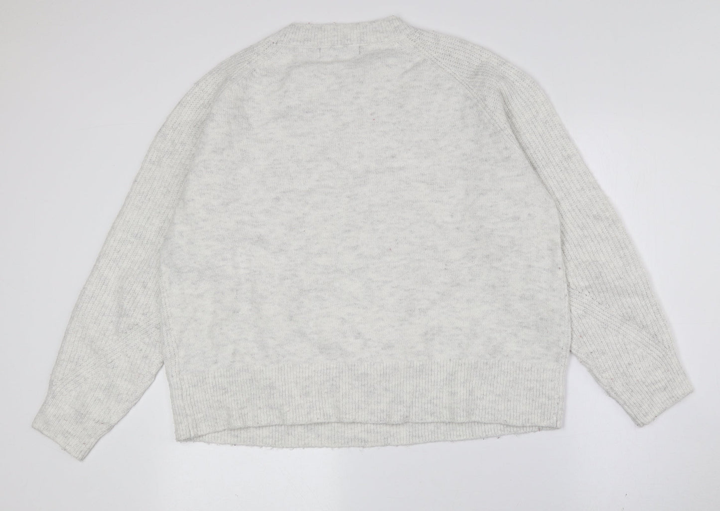 Womens UK Size L Marks and Spencer Grey Pullover Jumper