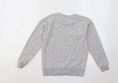 Primark Girls Grey Cotton Pullover Sweatshirt Size 8-9 Years Pullover - Bronx