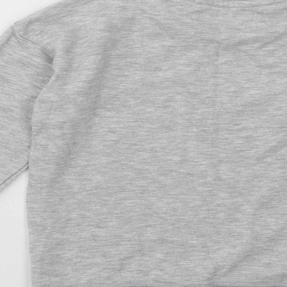 Primark Girls Grey Cotton Pullover Sweatshirt Size 8-9 Years Pullover - Bronx