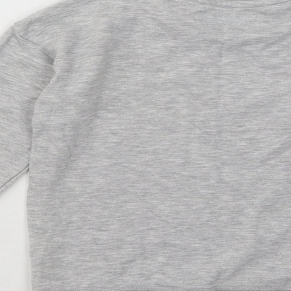 Primark Girls Grey Cotton Pullover Sweatshirt Size 8-9 Years Pullover - Bronx
