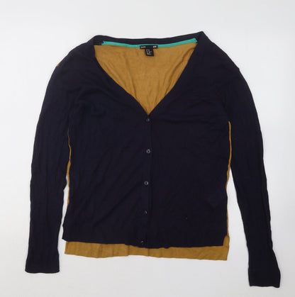 Womens UK Size XS H&M Blue Cardigan Jumper