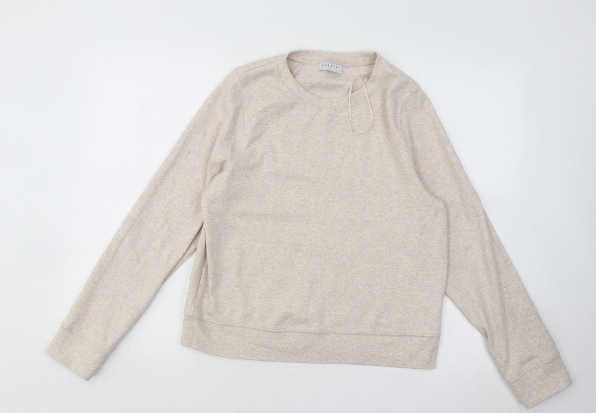 Papaya Womens Pink Cotton Pullover Sweatshirt Size S Pullover