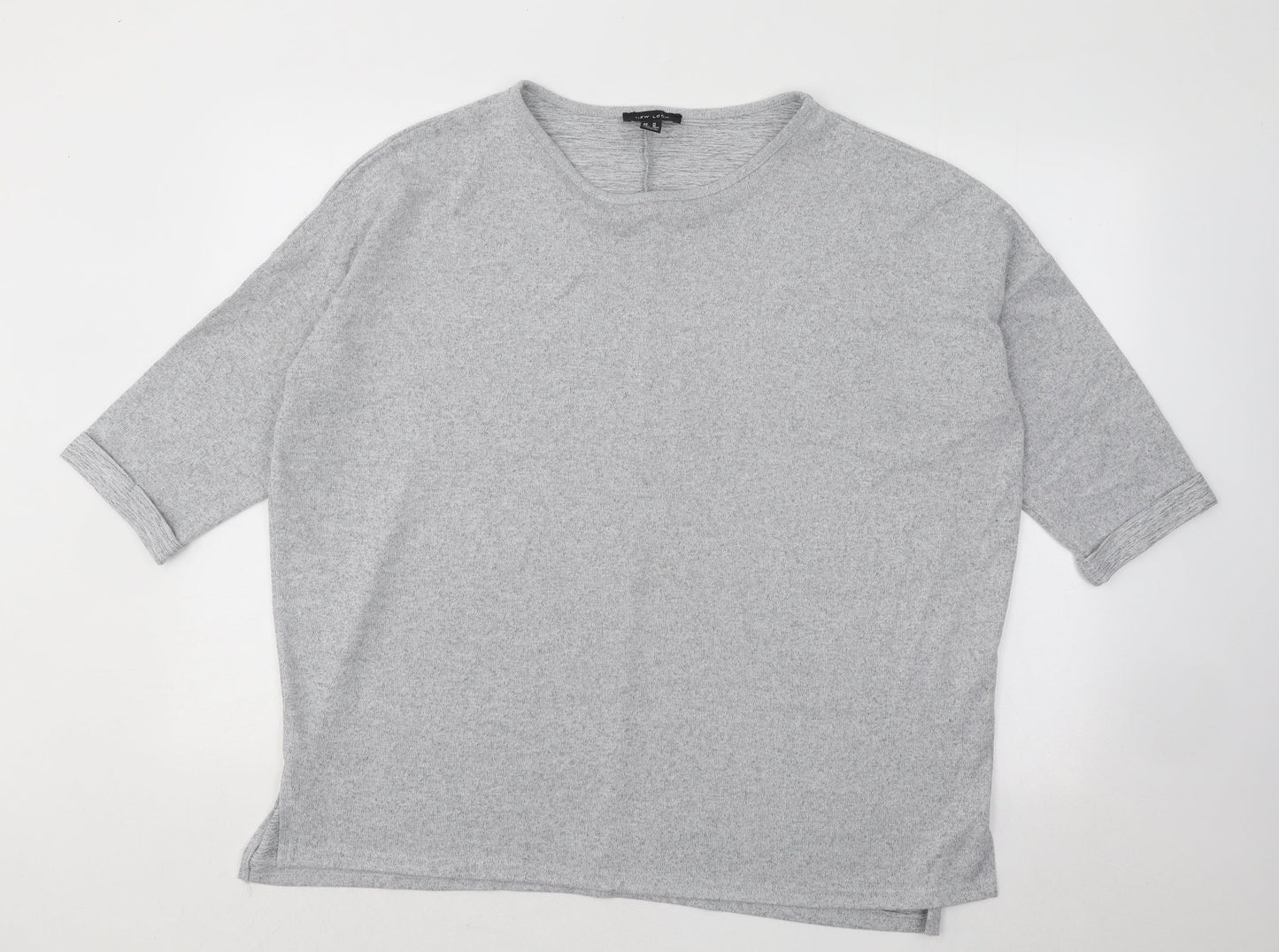 Womens UK Size M New Look Grey Pullover Jumper