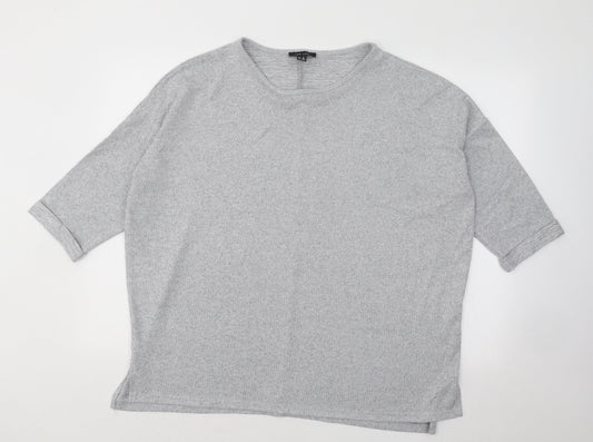 Womens UK Size M New Look Grey Pullover Jumper