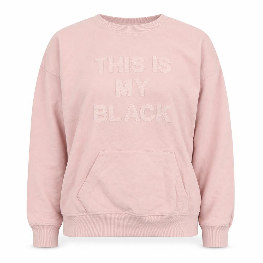 Dunnes Womens Pink Polyester Henley Sweatshirt Size XS Pullover - This is my black