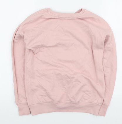 Womens UK Size XS Dunnes Stores Pink Henley Sweatshirt