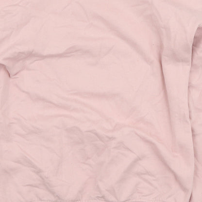 Womens UK Size XS Dunnes Stores Pink Henley Sweatshirt