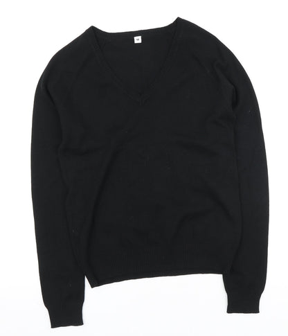 Womens UK Size M Preworn Black Pullover Jumper